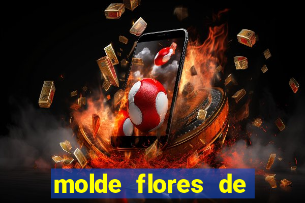 molde flores de papel para imprimir